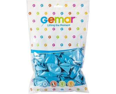 Opakowanie Balony metaliczne jasnoniebieskie 33cm 50szt