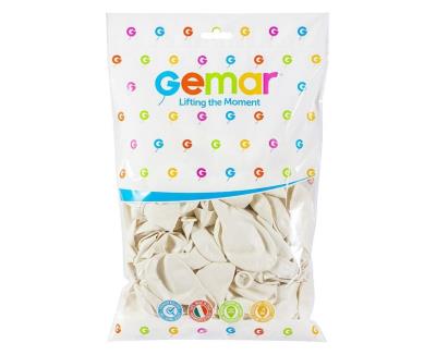 Opakowanie Balony metaliczne perłowo-białe 25cm 100szt.