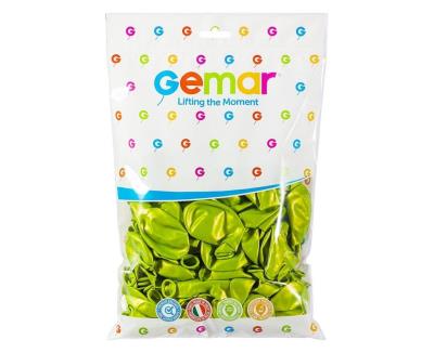 Opakowanie Balony metaliczne pistacjowe 25cm 100szt.