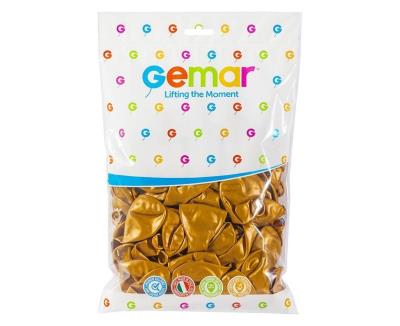 Opakowanie Balony metaliczne Złote 25cm 100 szt