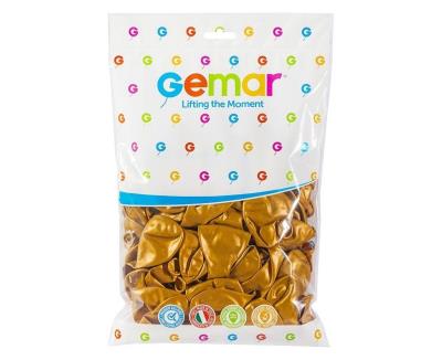 Opakowanie Balony metaliczne Złote 30cm 100szt