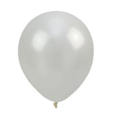 Opakowanie Balony metalizowane białe 30cm 100szt