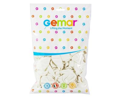 Opakowanie Balony pastelowe białe 25cm 100szt