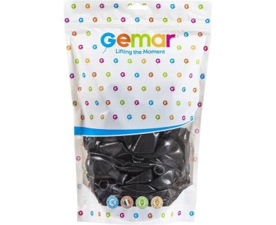 Opakowanie Balony pastelowe czarne 33cm 50szt