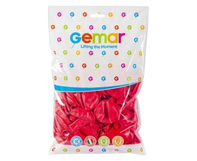 Opakowanie Balony pastelowe czerwone 100szt
