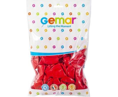 Opakowanie Balony pastelowe czerwone 21cm 100szt