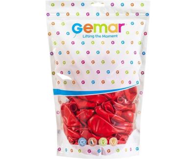 Opakowanie Balony pastelowe czerwone 33cm 50szt