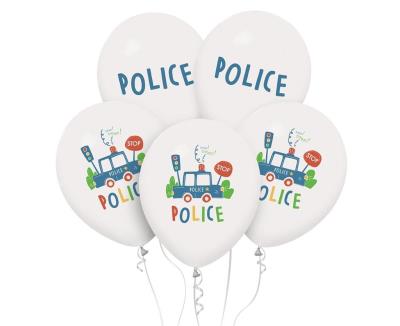 Opakowanie Balony Policja - Police 30cm 5szt