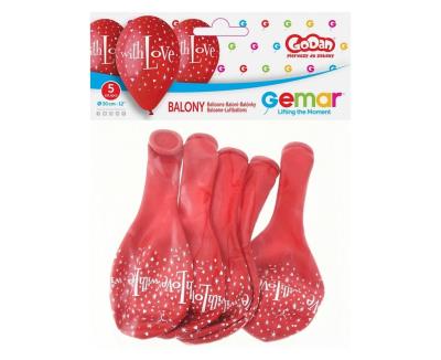 Opakowanie Balony Premium With Love 30cm 5szt