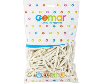 Opakowanie Balony rurki włoskie białe 100szt