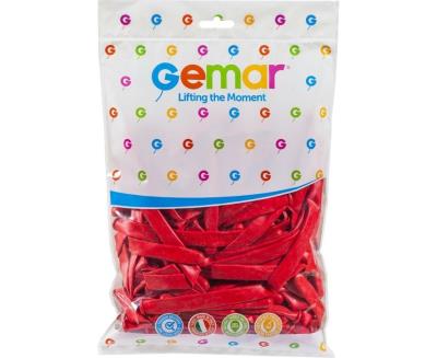 Opakowanie Balony rurki włoskie czerwone 7,5cm 100szt