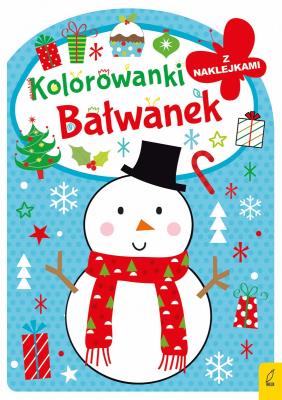 Bałwanek. Kolorowanka z wykrojnikiem. Autor: Opracowanie zbiorowe. SmakLiter.pl Okładka książki Bałwanek. Kolorowanka z wykrojnikiem