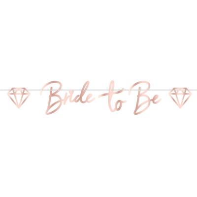 Baner Bride to Be 16cm. Wydawca: AMSCAN. SmakLiter.pl Opakowanie Baner Bride to Be 16cm