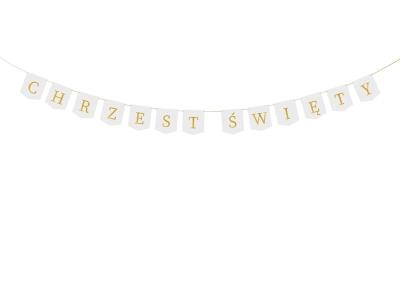 Opakowanie Baner Chrzest Święty biały 2m