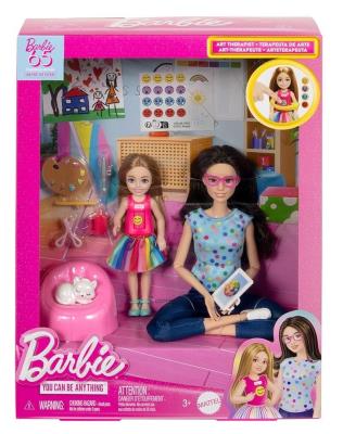 Barbie Arteterapia Zestaw z 2 lalkami HRG48. Wydawca: Mattel. SmakLiter.pl Opakowanie Barbie Arteterapia Zestaw z 2 lalkami HRG48