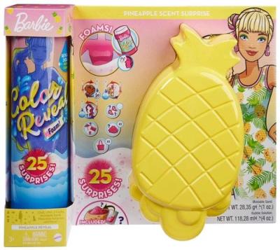 Opakowanie Barbie Color Reveal Lalka Piana Ananas GTN17