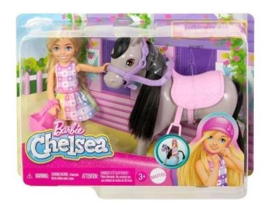 Opakowanie Barbie Fashionistas Chelsea Lalka + kocyk HTK29
