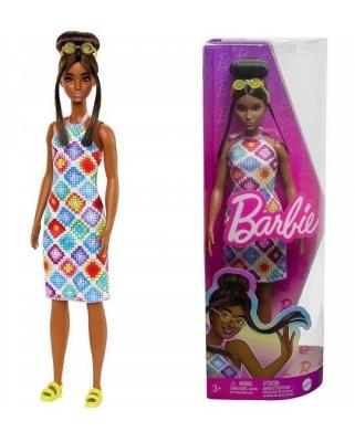 Opakowanie Barbie Fashionistas. Lalka w sukience HJT07