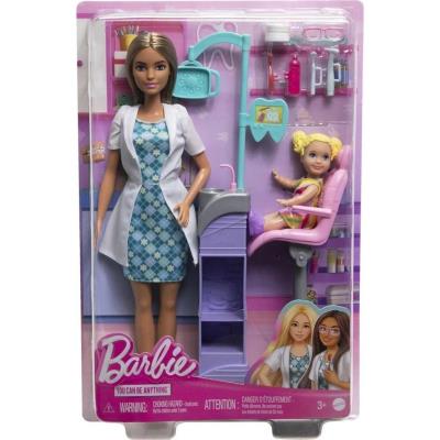 Opakowanie Barbie Kariera. Gabinet dentystyczny z pacjentką