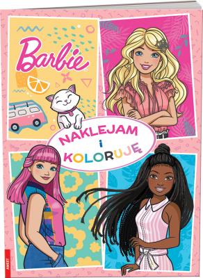 Okładka książki Barbie Naklejam i koloruję NAK-1103