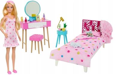 Opakowanie Barbie Sypialnia + lalka HPT55