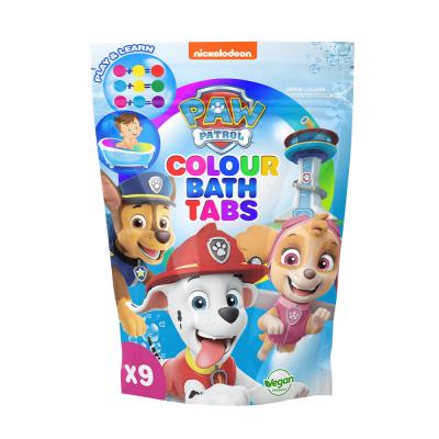 Opakowanie Barwinki koloryzujące do kąpieli Paw Patrol 9 sztuk po 16g