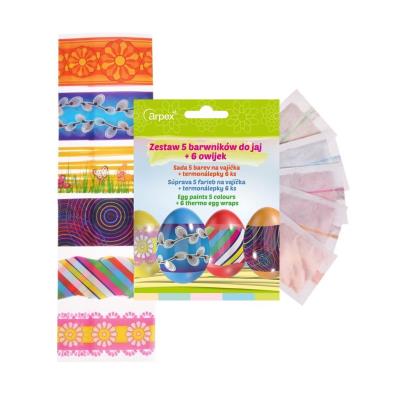 Opakowanie Barwniki 5 kolorów + owijki 6szt