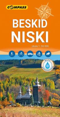 Okładka książki Beskid Niski mapa laminowana