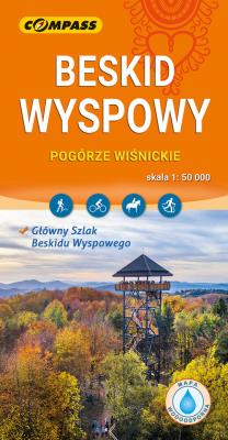 Okładka książki Beskid Wyspowy mapa laminowana