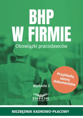 Okładka książki BHP w firmie. Obowiązki pracodawców