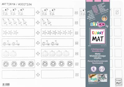 Opakowanie Biała mata Strigo Funny Mat Dodawanie 48x33.5 cm