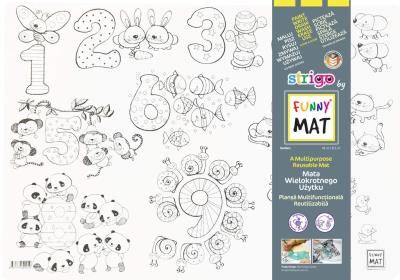 Opakowanie Biała mata Strigo Funny Mat Liczby 48x33.5 cm