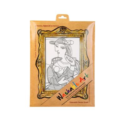 Opakowanie Biała mata Strigo Funny Mat Pablo Picasso Kobieta w fotelu 25x35 cm