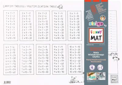 Opakowanie Biała mata Strigo Funny Mat Tabliczka mnożenia 48x33.5 cm