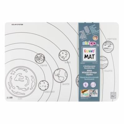 Opakowanie Biała mata Strigo Funny Mat Układ Słoneczny 48x33. 5 cm