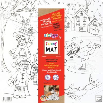Opakowanie Biała mata Strigo Funny Mat Zabawa na Śniegu 40x40cm