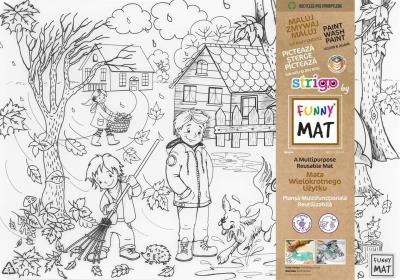 Opakowanie Biała mata Strigo Funny Mat Jesień 48x33.5 cm