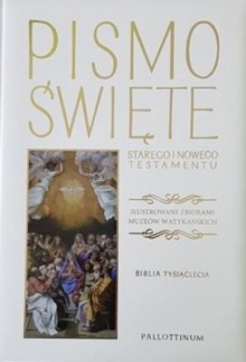 Biblia Tysiąclecia- NT i ST ilustrowana. Autor:   Praca zbiorowa. SmakLiter.pl Okładka książki Biblia Tysiąclecia- NT i ST ilustrowana