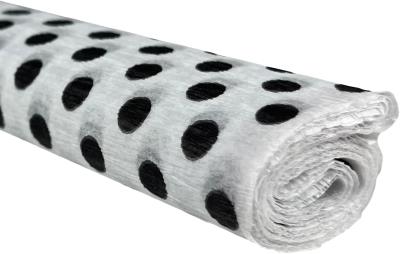 Opakowanie Bibuła marszczona 50x200 kropki czarne na białym 10 rolek