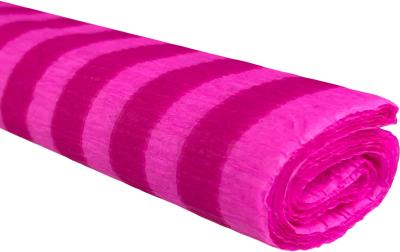 Opakowanie Bibuła marszczona 50x200 paski różowe na różowym jasnym 10 rolek