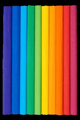 Opakowanie BIBUŁA MARSZCZONA TOP 2000 CREATINIO 50X200 MIX TĘCZOWY: bordowy, czerwony, c.pomarańcz, j.pomarańcz, żółty, j.zielony, zielony, turkusowy, niebieski, fiolet KOMPLET 10 SZTUK