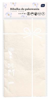 Opakowanie Bibułka do pakowania 50x70cm 5 arkuszy ecru