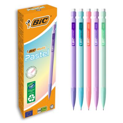 Opakowanie BIC Matic Pastel 0.7mm HB Ołówek z gumką Pudełko 12szt