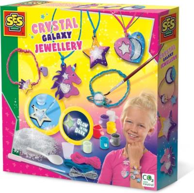 Biżuteria kryształowa zestaw. Wydawca: SES Creative. SmakLiter.pl Opakowanie Biżuteria kryształowa zestaw