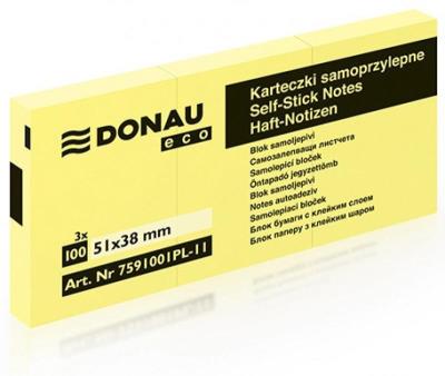 Opakowanie Bloczek samoprzylepny 38x51mm jasnożółty