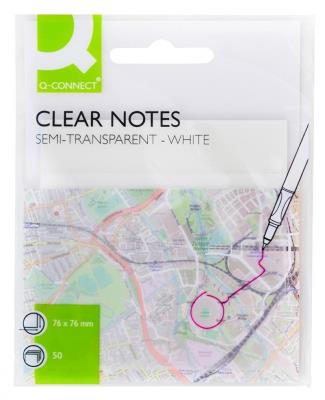 Bloczek samoprzylepny 76x76mm 50K biały. Wydawca: Q-CONNECT. SmakLiter.pl Opakowanie Bloczek samoprzylepny 76x76mm 50K biały