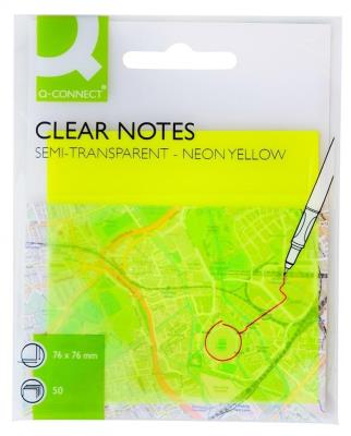 Bloczek samoprzylepny 76x76mm 50K żółty. Wydawca: Q-CONNECT. SmakLiter.pl Opakowanie Bloczek samoprzylepny 76x76mm 50K żółty