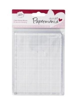 Opakowanie Bloczki akrylowe do stempli Papermania 13,5 x 10 cm