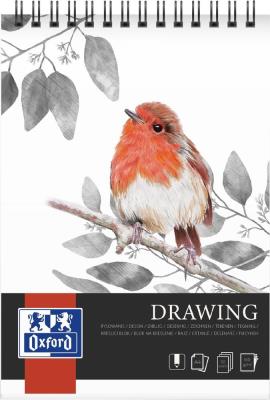 Blok artystyczny rysunkowy A4/50K 160g spirala. Wydawca: Oxford. SmakLiter.pl Opakowanie Blok artystyczny rysunkowy A4/50K 160g spirala