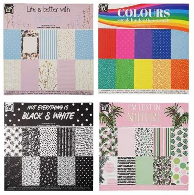 Opakowanie Blok projektowy 15x15cm 30 arkuszy mix